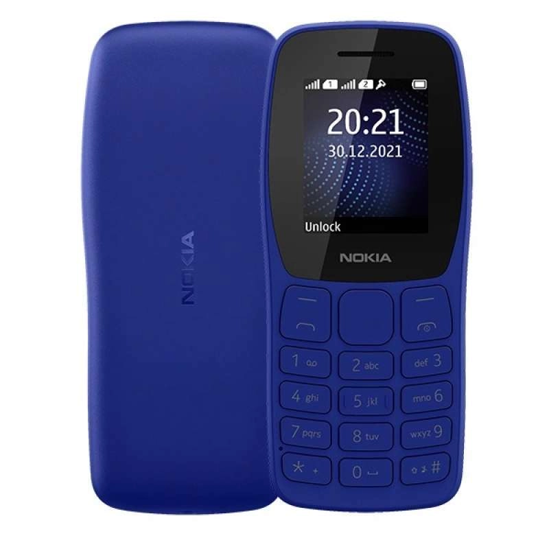 Product image Nokia 105 Simba Dual SIM 2022 Edition Garansi resmi all variant Blue