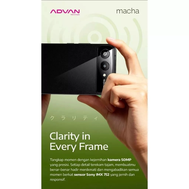 Product image [jikalaku] ADVAN S50 Macha 5G 8/256GB UFS 3.1 Black Garansi Resmi all variant all variant
