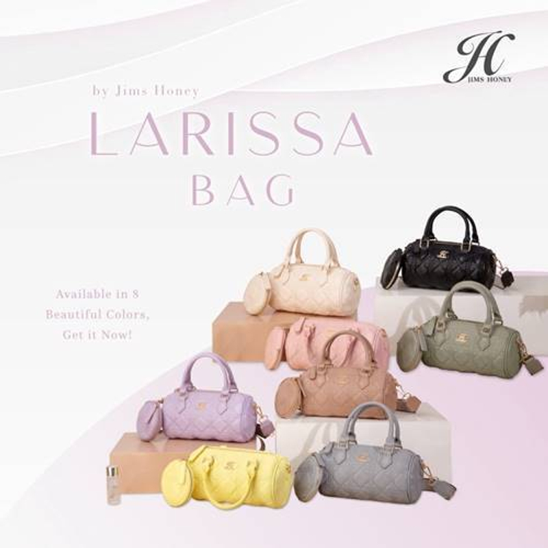 Jims Honey Jakarta - LARISSA BAG PINK 21.5 x 11 x 11