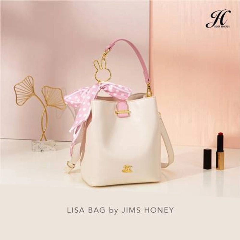 Product image Jims Honey Jakarta - LISA BAG WHITE 18 x 11.5 x 20.5