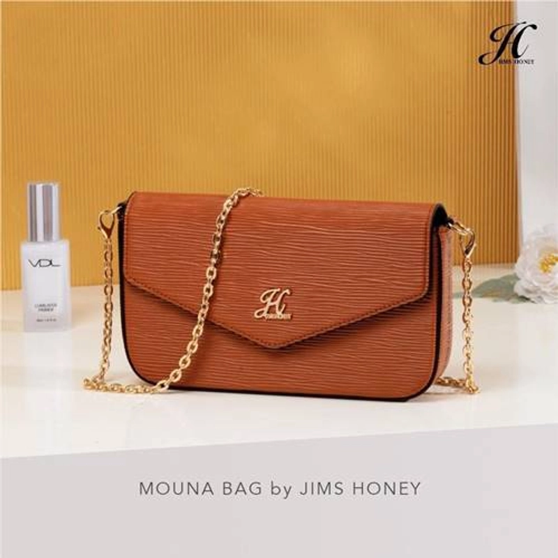 Product image Jims Honey Jakarta - MOUNA BAG BROWN 21 x 12.5 x 3.8
