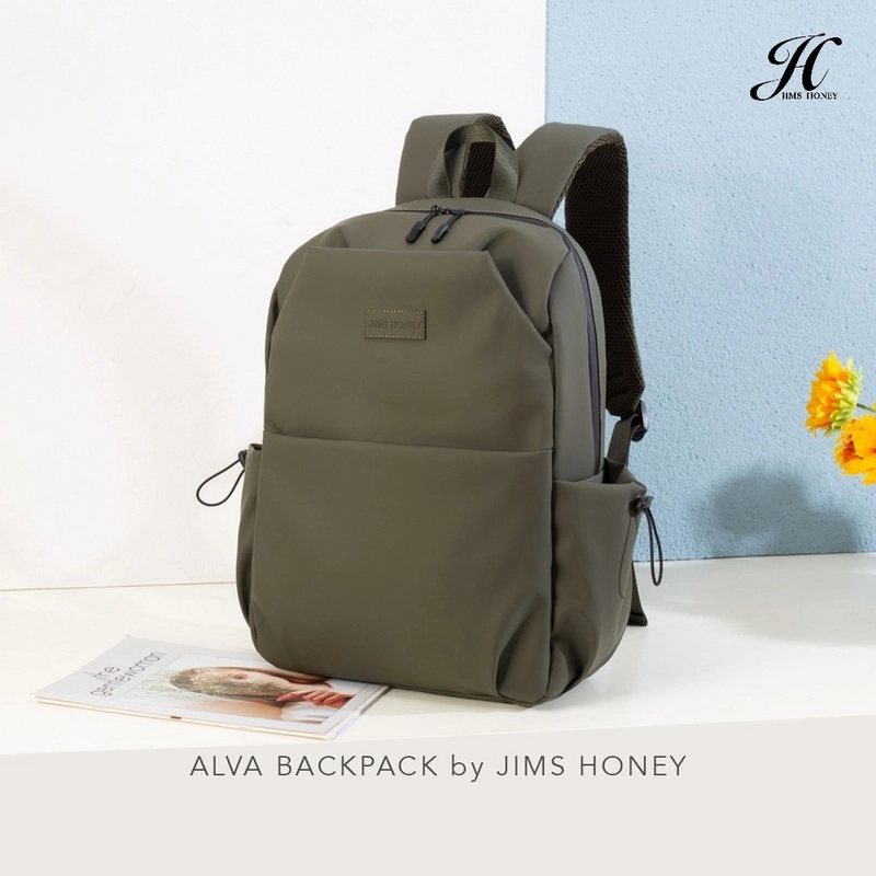 Product image Jims Honey Cianjur - JHC ALVA TAS WANITA Backpack (Tas Gendong Unisex) 580 Gr Army