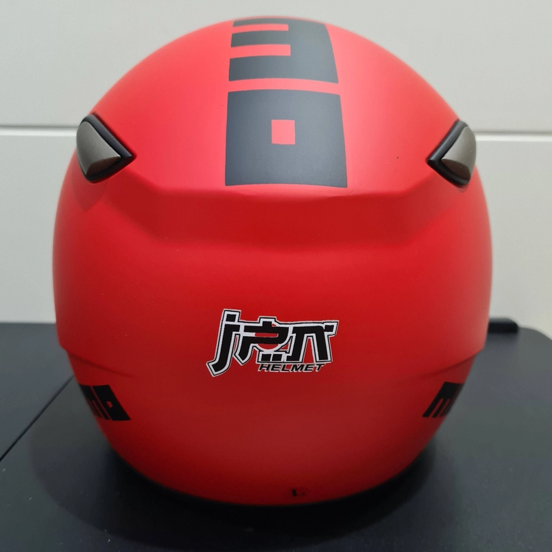 Product image JPN Helm Kawai Momo Merah Doff Datar All Size