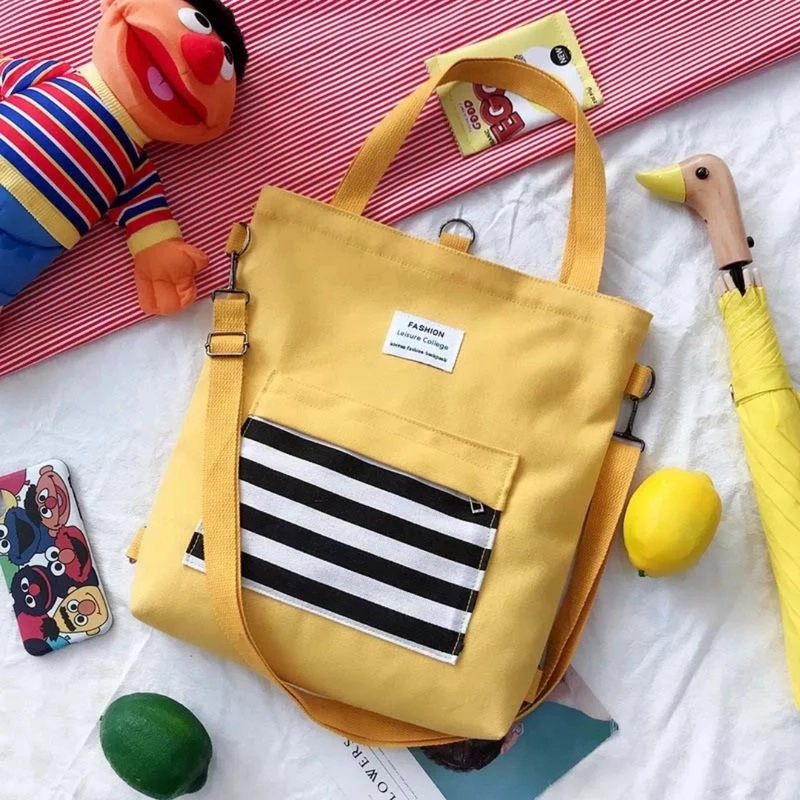 Product image KAHASIL - Tas Selempang Ransel Tote Bag Totebag Wanita 3in1 Multifungsi Polyester KHBAG51 all variant Hitam