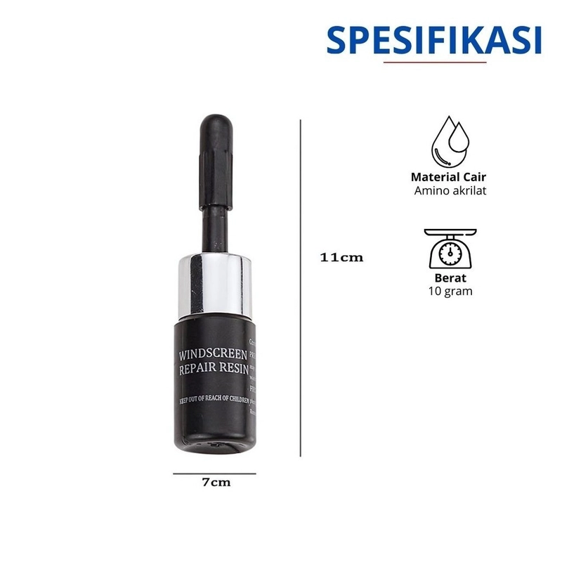 Product image KAHASIL - Lem Kaca Anti Retak Pecah Mobil Aquarium Bening LCD Hp Tanpa Bekas Windshield Repair Kit all variant all variant