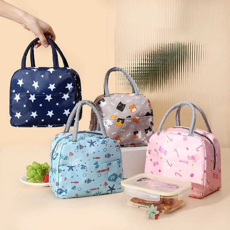 Product image KAMJE Tas Bekal Lunch Cooler Bag Kotak Tempat Penyimpanan Makanan Anak KMJ276 CATS all variant