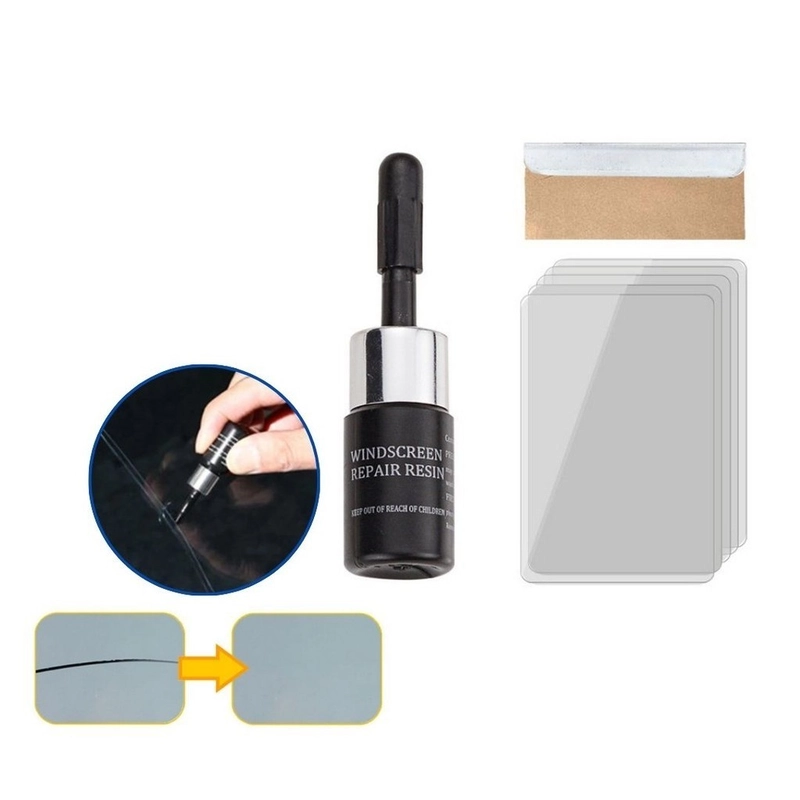Product image KAHASIL - Lem Kaca Anti Retak Pecah Mobil Aquarium Bening LCD Hp Tanpa Bekas Windshield Repair Kit all variant all variant