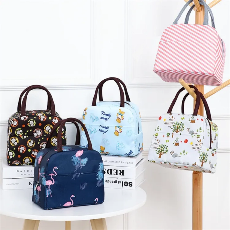 Product image KAMJE Tas Bekal Lunch Cooler Bag Kotak Tempat Penyimpanan Makanan Anak KMJ276 CATS all variant
