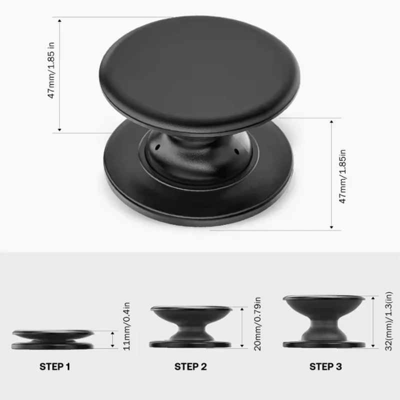 Product image KAHASIL - Popsocket Popsoket Pop Socket Hp Polos Ring Stand Holder Handphone KMJ231 all variant HITAM