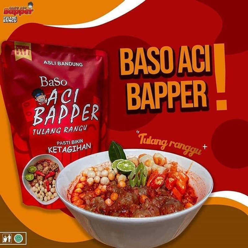 Kakarak Food Baso Aci Bapper Tulang Rangu 220 gr Original