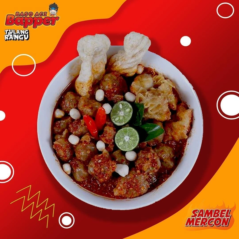 Product image Kakarak Food Baso Aci Bapper Tulang Rangu Sambal Mercon 220 gr Sambal Mercon