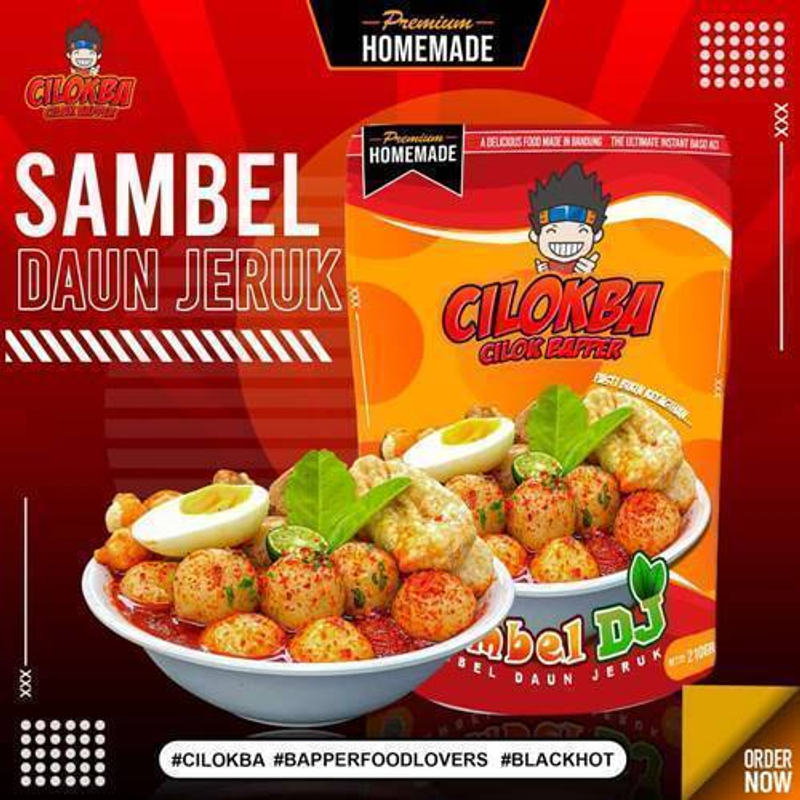 Product image Kakarak Food Cilok Bapper Sambel Daun Jeruk 210 gr