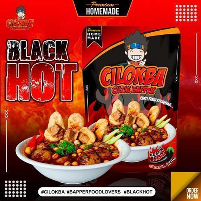 Product image Kakarak Food Cilok Bapper Sambel Ireng 210 gr