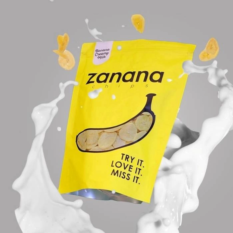 Product image Kakarak Food - Zanana Keripik Pisang 100 Gram Creamy Milk