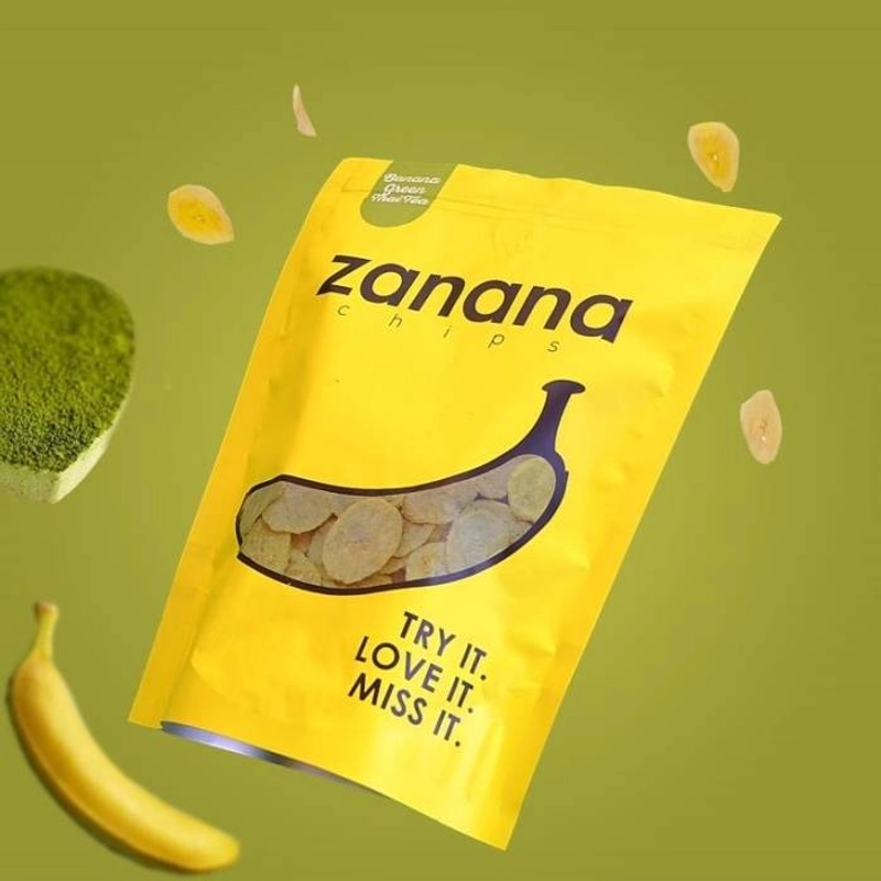 Product image Kakarak - Zanana Makanan Ringan Keripik Pisang Green tea 100gr