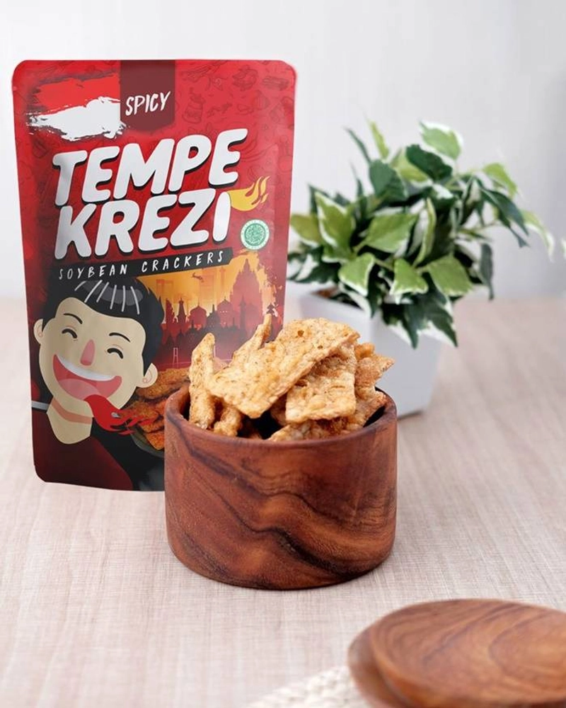 Product image Kakarak - Tempe Krezi Spicy Makanan Ringan 100gr