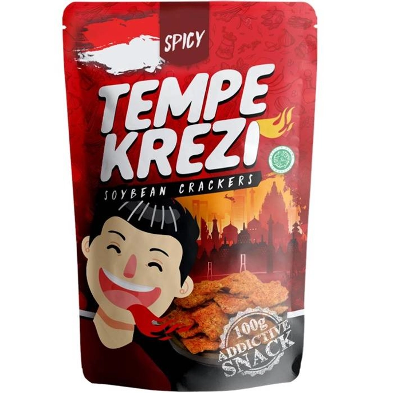 Product image Kakarak - Tempe Krezi Spicy Makanan Ringan 100gr