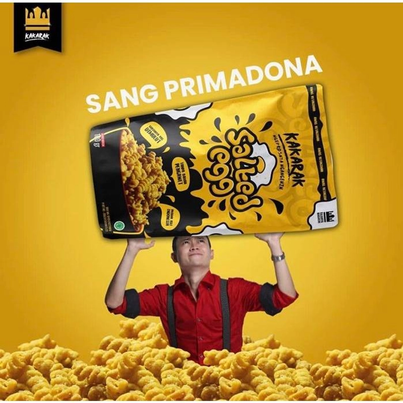 Product image Kakarak - Snack Makaroni Makanan Ringan Salted Egg 100gr