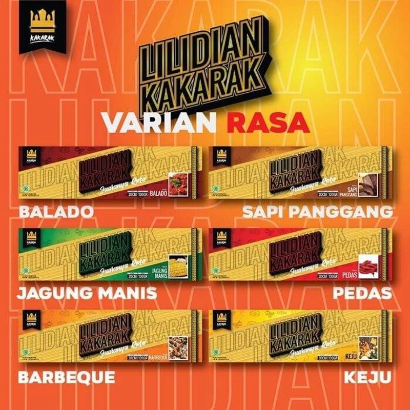 Product image Kakarak - Lilidian Makanan Ringan Pedas 100gr