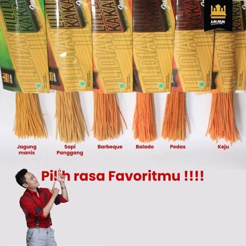 Product image Kakarak - Lilidian Makanan Ringan Pedas 100gr