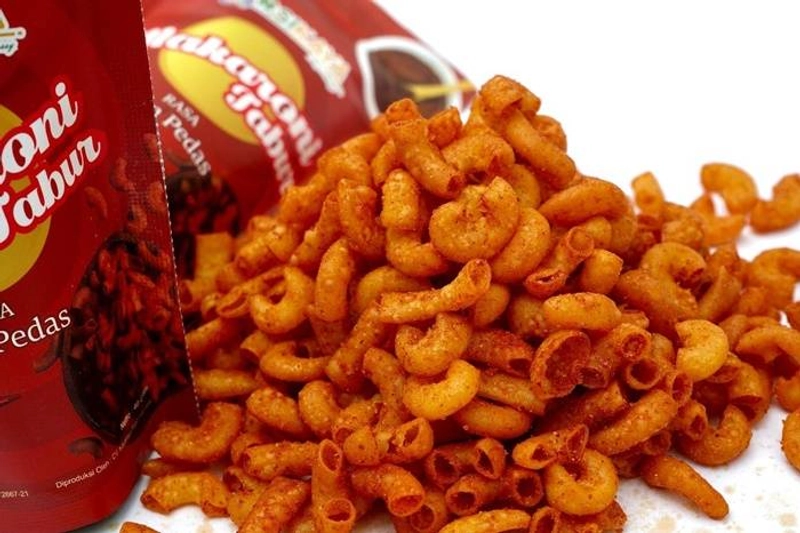 Product image Kakarak - Sikaya Macaroni Tabur Makanan Ringan Asin Pedas 40gr