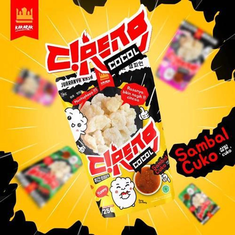 Product image Kakarak Cireng Cocol Sambal Cuko 270 gr