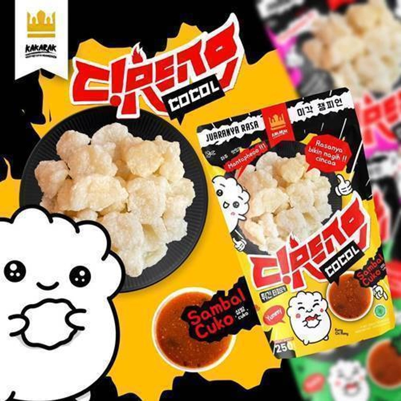 Product image Kakarak Cireng Cocol Sambal Cuko 270 gr