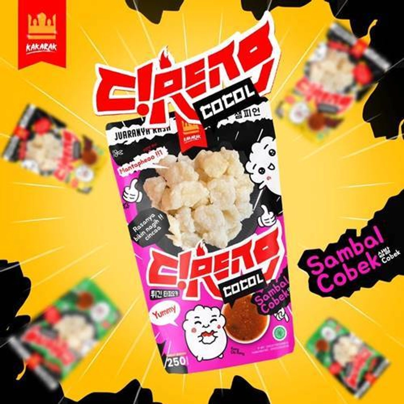 Product image Kakarak Cireng Cocol Sambal Cobek 270 gr