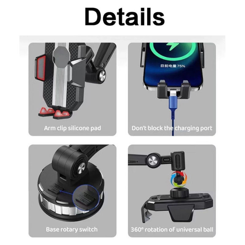 Product image KAMJE Stand Phone Holder Dudukan Hp Handphone Mobil Meja Dashboard 4in1 Universal 360 Derajat KMJ160 all variant all variant