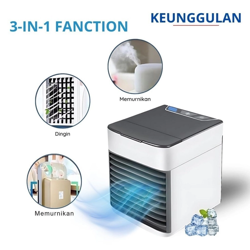 Product image KAMJE Air Cooler Fan AC Mini Portable Kipas Penyejuk Pendingin Ruangan KH063 all variant all variant