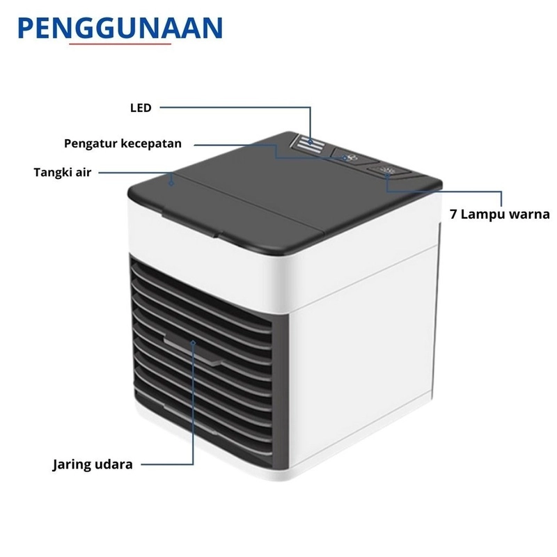 Product image KAMJE Air Cooler Fan AC Mini Portable Kipas Penyejuk Pendingin Ruangan KH063 all variant all variant
