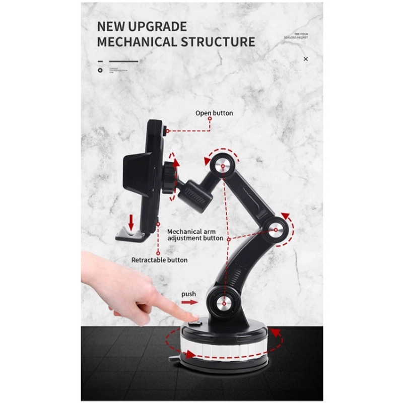 Product image KAMJE Stand Phone Holder Dudukan Hp Handphone Mobil Meja Dashboard 4in1 Universal 360 Derajat KMJ160 all variant all variant