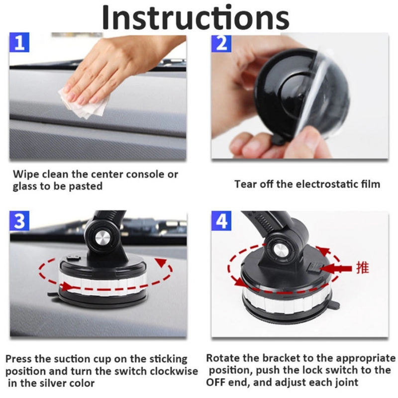 Product image KAMJE Stand Phone Holder Dudukan Hp Handphone Mobil Meja Dashboard 4in1 Universal 360 Derajat KMJ160 all variant all variant