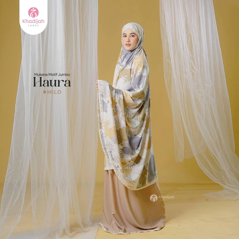 Product image Khadijah Label BDO - Mukena Jumbo Haura 2 In 1 All Size Milo