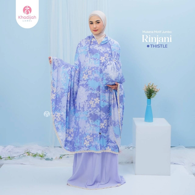 Product image Khadijah Label BDO - Mukena Jumbo Rinjani 2 in 1 Super Jumbo Thistle