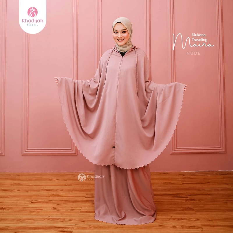 Product image KhadijahLabel DKI - Mukena Travel Maira Nude Dewasa Nude