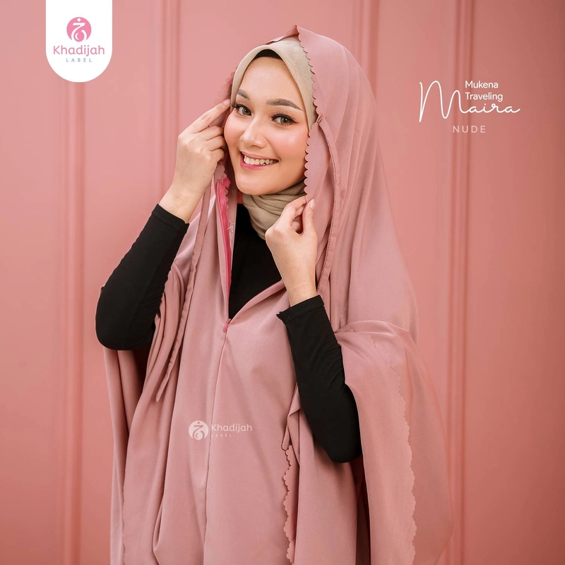 Product image KhadijahLabel DKI - Mukena Travel Maira Nude Dewasa Nude