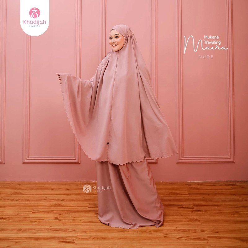 Product image KhadijahLabel DKI - Mukena Travel Maira Nude Dewasa Nude