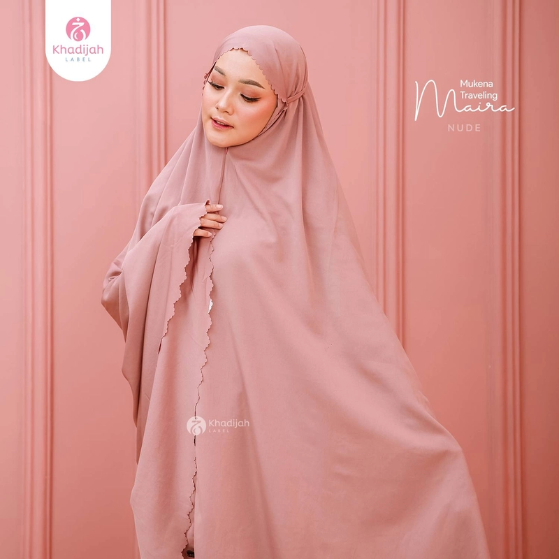 Product image KhadijahLabel DKI - Mukena Travel Maira Nude Dewasa Nude