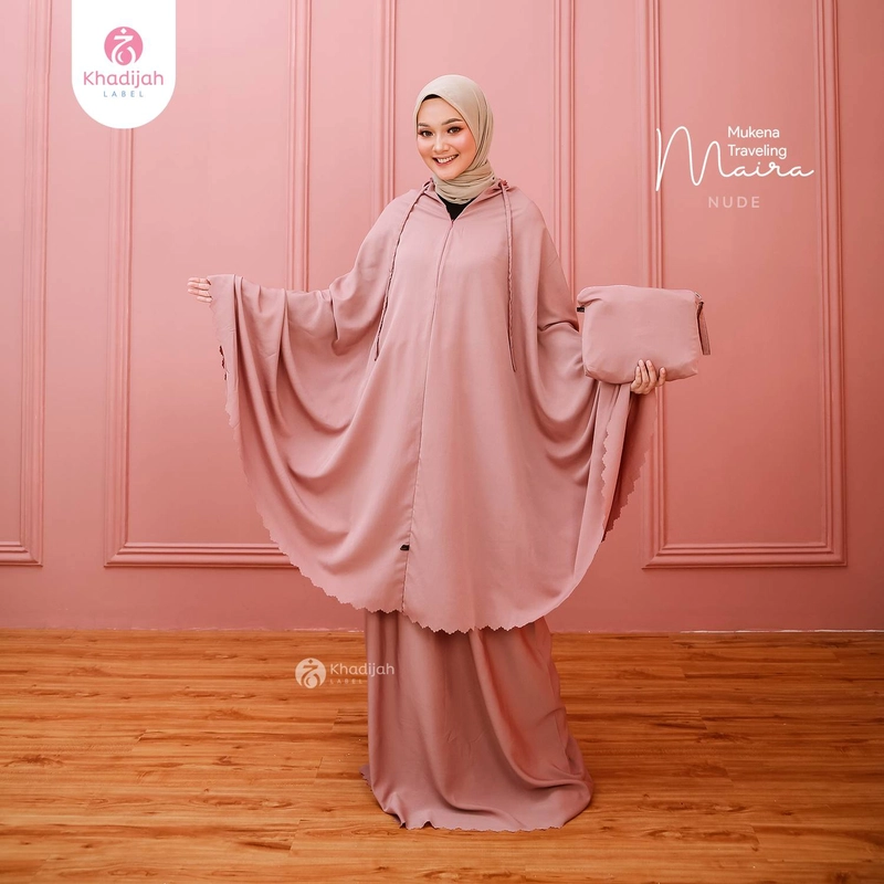 Product image KhadijahLabel DKI - Mukena Travel Maira Nude Dewasa Nude