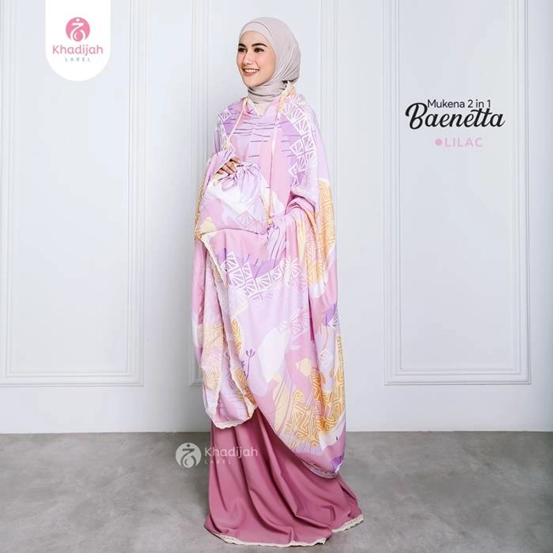 Product image KhadijahLabel DKI - Mukena Jumbo Baenetta 2 in 1 All Size Lilac