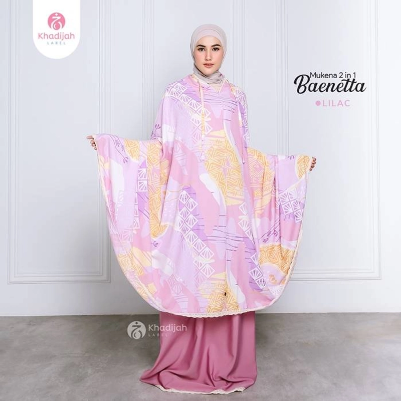 Product image KhadijahLabel DKI - Mukena Jumbo Baenetta 2 in 1 All Size Lilac