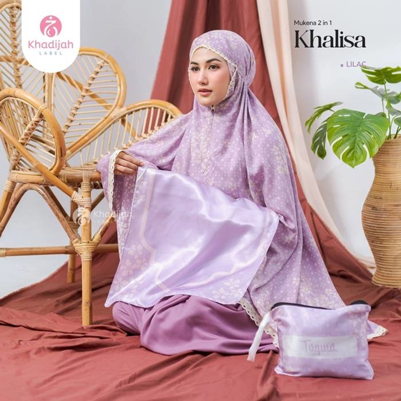 Product image KhadijahLabel DKI - Mukena Rayon Khalisa 2 in 1 Dewasa All Size Lilac