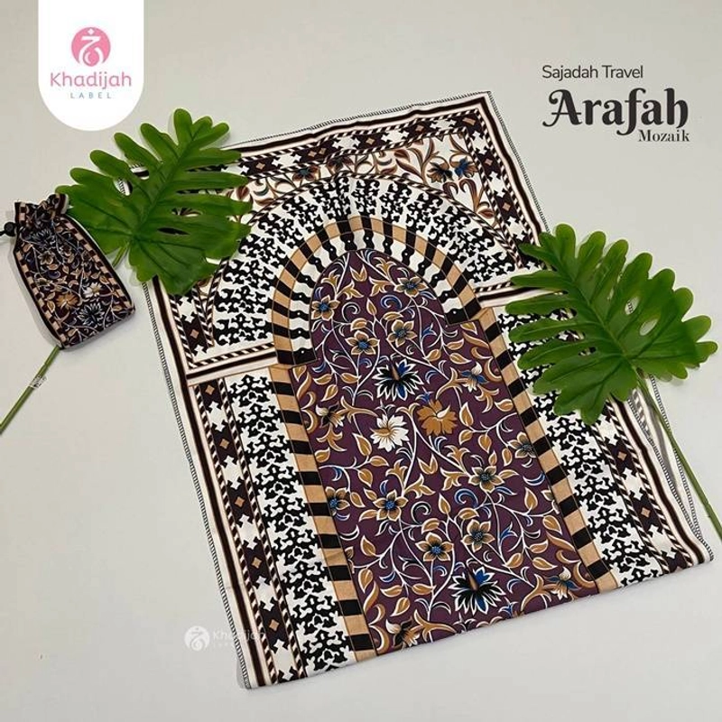 Product image Khadijah Label Jabar - Sajadah Travel Mozaik Arafah All Size Random