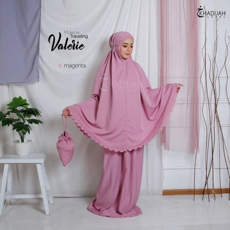 Product image Khadijah Label Jatim - Mukena Travel Valerie All Size Magenta