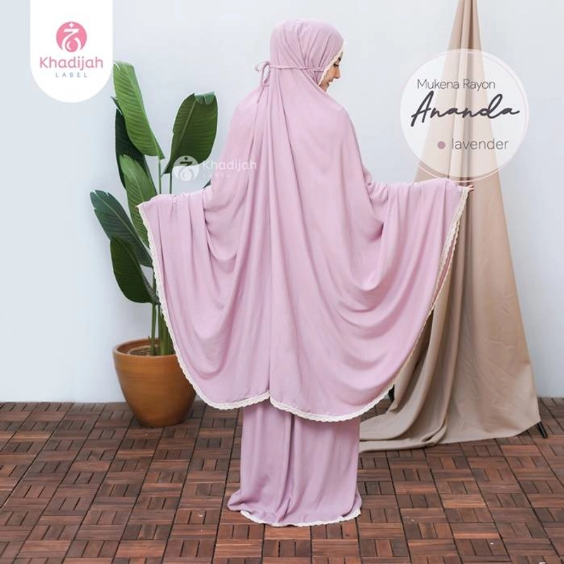 Product image Khadijah Label Jatim - Mukena Rayon Ananda Super Jumbo All Size Lavender