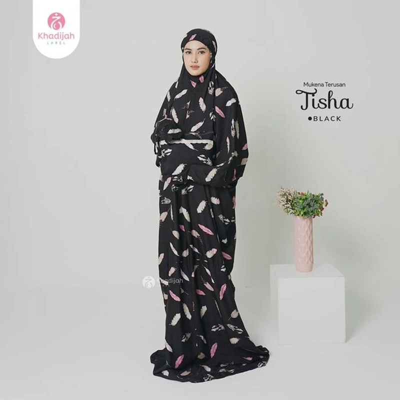 Product image Khadijah Label Makassar - Mukena Terusan Tisha All Size Black