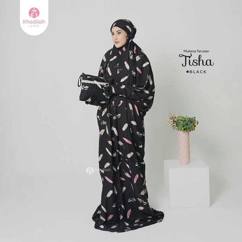 Product image Khadijah Label Makassar - Mukena Terusan Tisha All Size Black