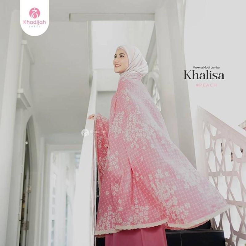 Product image Khadijah Label Makassar - Mukena Rayon Khalisa 2 in 1 Dewasa All Size Peach