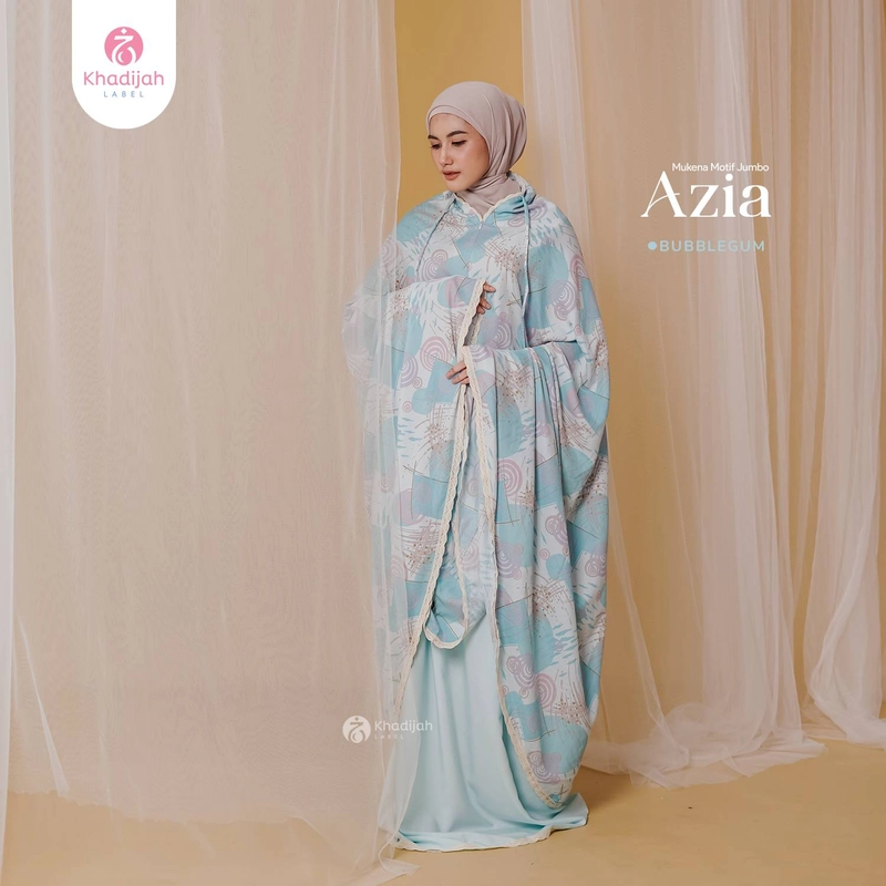 Product image Khadijah Label Makassar - Mukena Jumbo Azia 2 In 1 All Size Bubble Gum